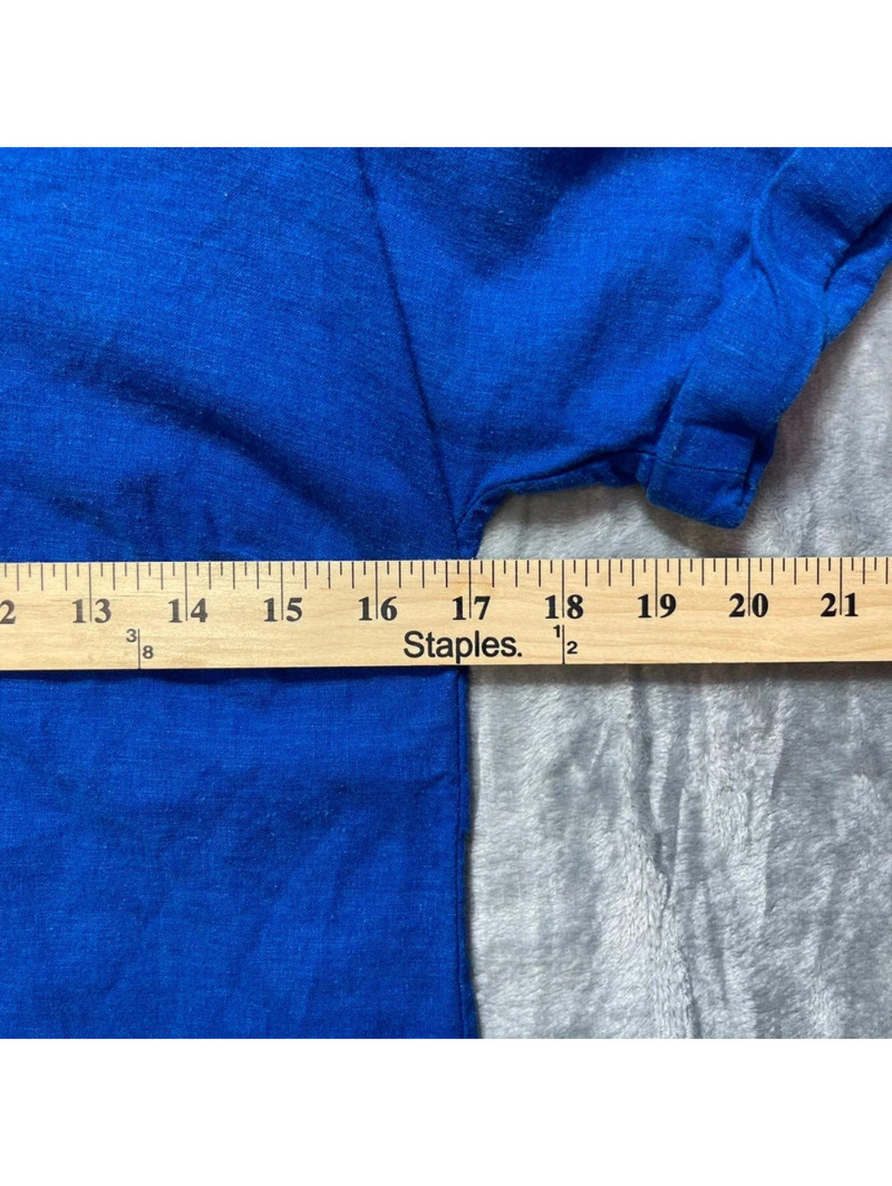 Vineyard Vines Women's Linen Shift Dress Blue Short Sleeve Size 0 - Picture 7 of 8